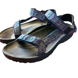Teva Sandals,  blue purple, hiking beach. Women's size 8W